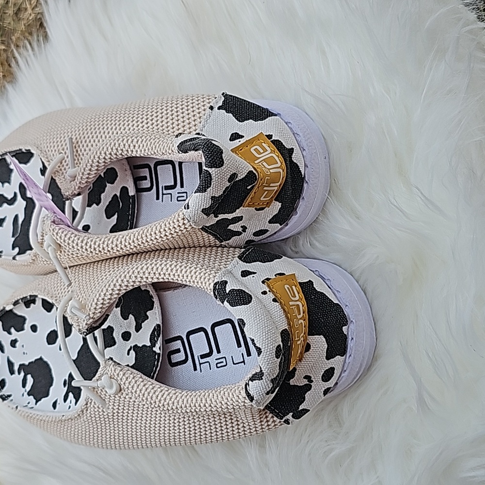 Cow print Hey Dude Shoes - Picture 2 of 2